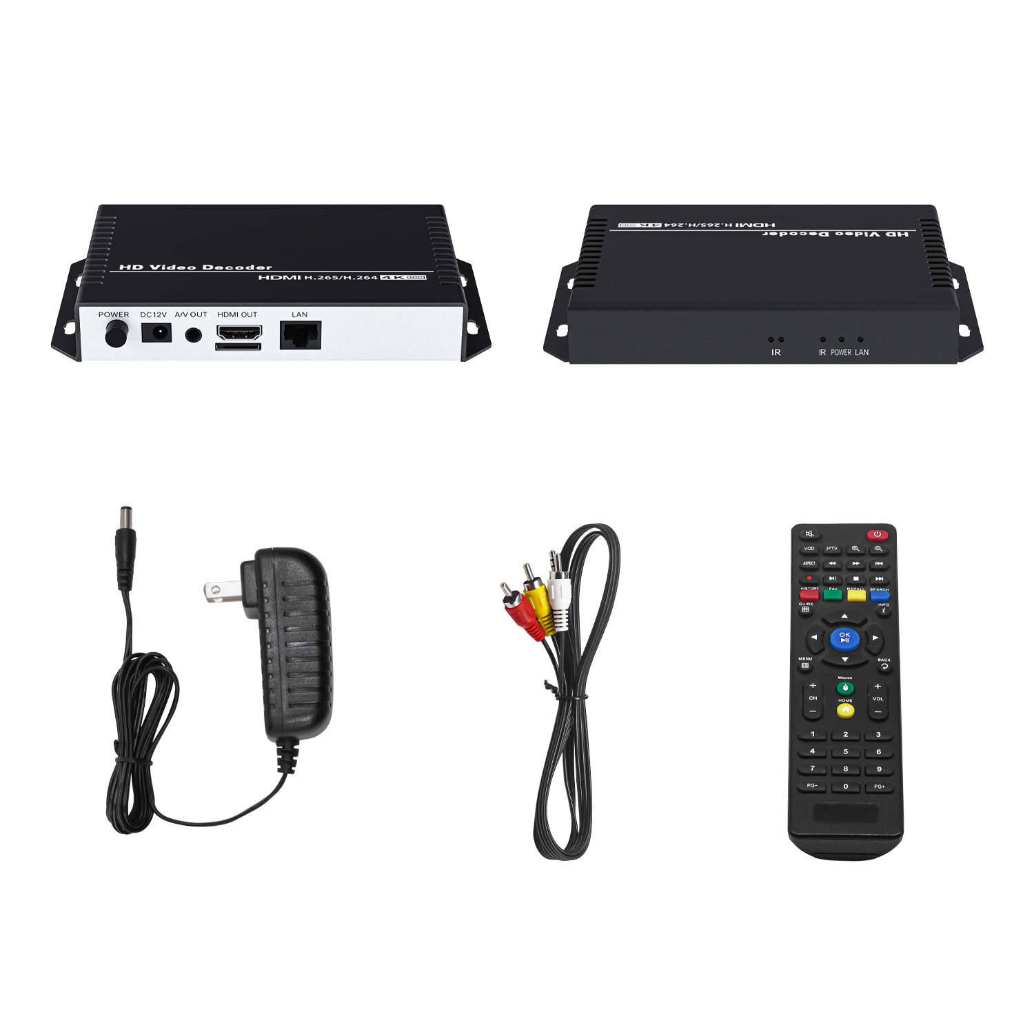 4K high -definition video decoder video live broadcast 4K video transmission campus broadcast RTMP video decoding low latency