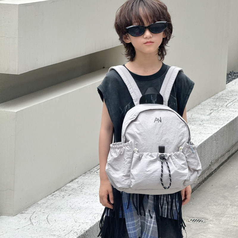 Jardín de infantes bolsas escolares de color contraste cuerda de dibujo de gran capacidad mochila de niños y niñas al aire libre bolsa de montaña para niños
