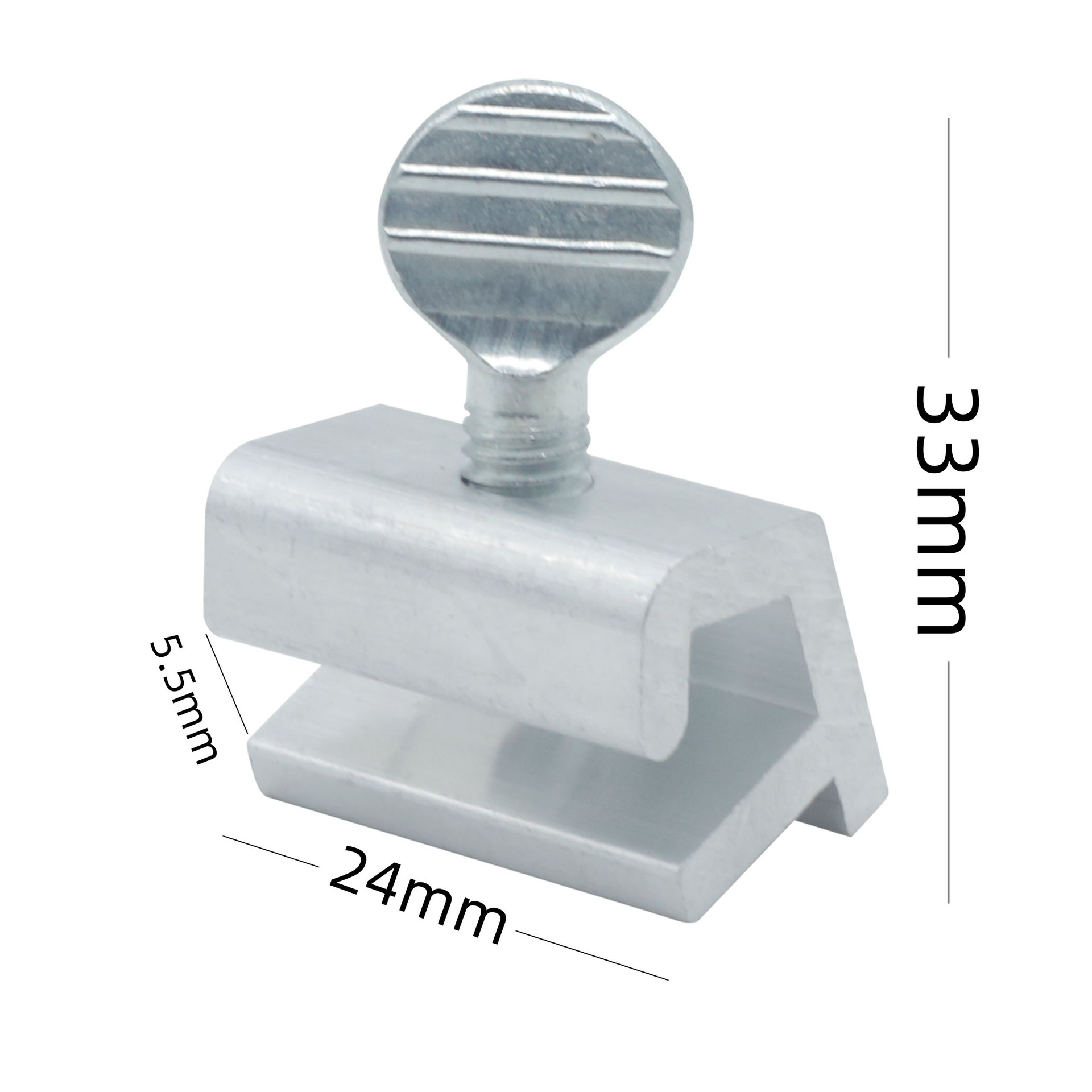 Cerradura de ventana de acero inoxidable de plata de mango redondo transfronterizo cerradura de puerta y ventana sin perforaciones cerradura de puerta corredera protección seguridad antirrobo límite