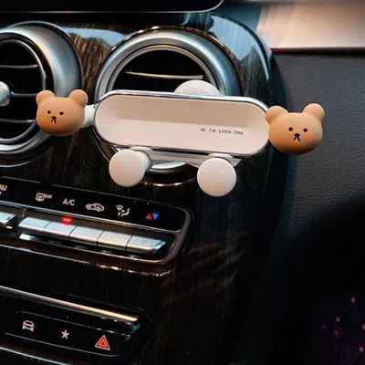Car phone holder holder, cartoon 2024 model - dreamy-black-advanced-enhanced-version-solid-color-without-cartoon-designs-standard