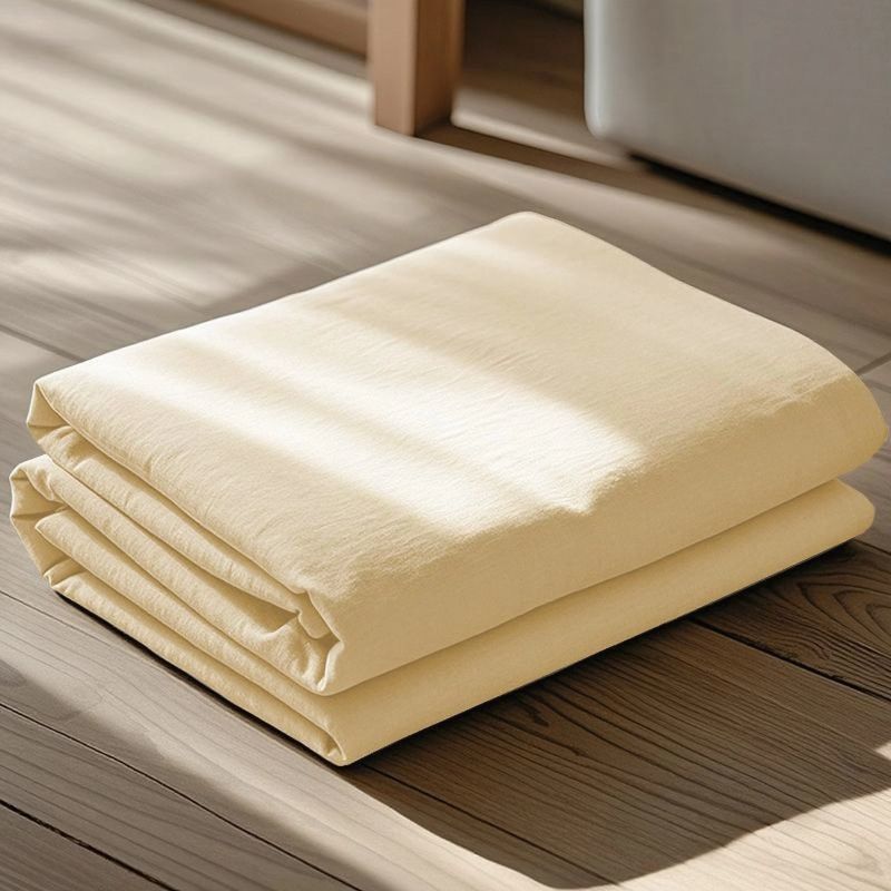 Color sólido piel transpirable sábanas de algodón lavable de una sola pieza dormitorio de estudiantes una sola colcha de almohada de tres piezas conjunto 2026 nuevo