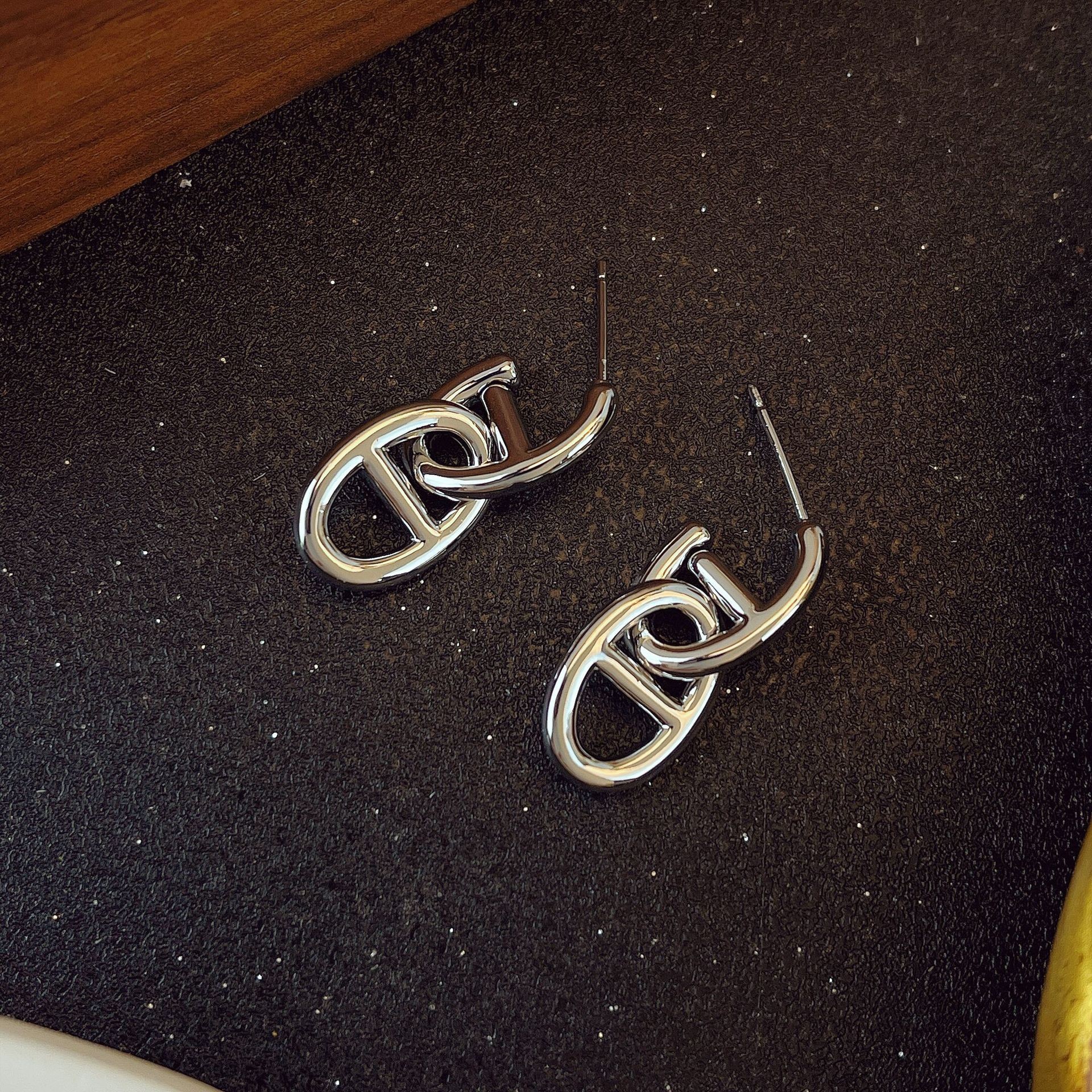 F7493 실버 일본식 귀걸이