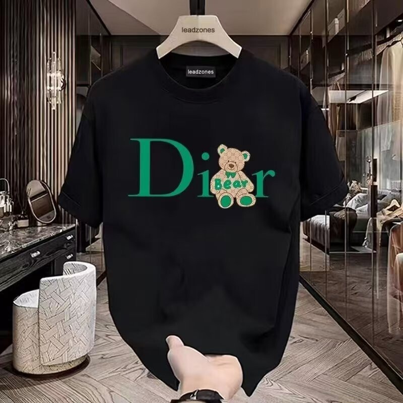 This Summer Popular Trendy Brand Short-sleeved Bear Alphabet Hong Kong Style Half-sleeved Round Neck Heavy Comfortable T-shirt for Men and Women This Summer Popular Trendy Brand Short-sleeved Bear Alphabet Hong Kong Style Half-sleeved Round Neck Heavy Comfortable T-shirt for Men and Women