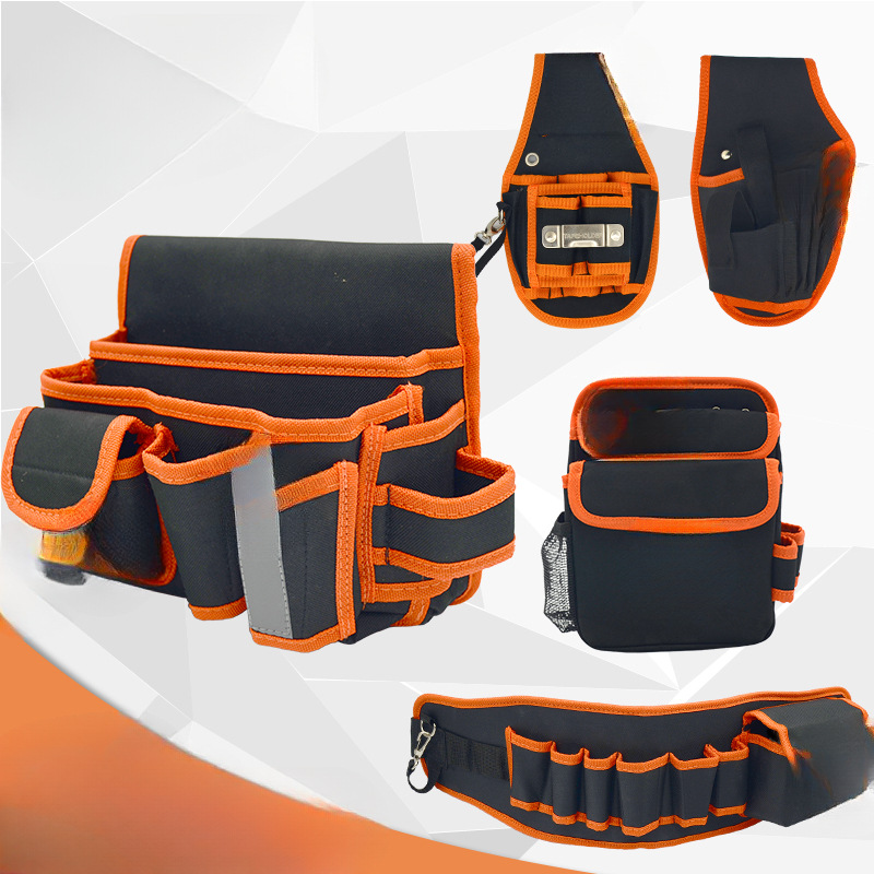 Bolsa de herramientas de cinturón, bolsa de herramientas resistente al desgaste, cinturón de cinturón eléctrico, cinturón de cinturón de cinturón, tela multifuncional, tamaño de mantenimiento