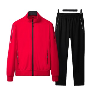 2024 New Style Jacket Pants Sports suit Men's Elastic Breathable Running Casual Two-piece Women's Fashion Sportswear