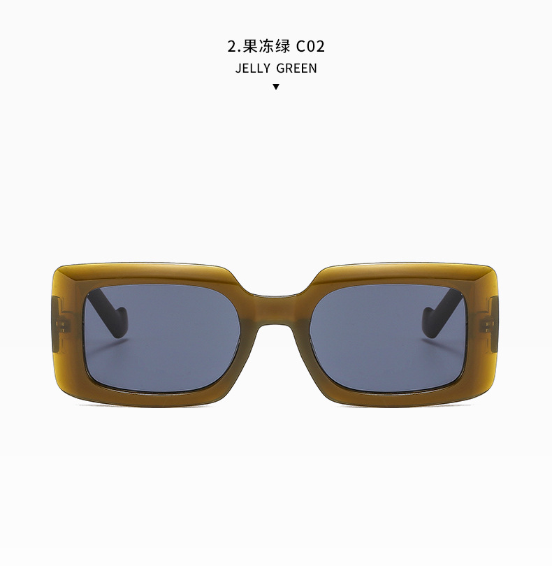 nihaojewelry fashion caramel color small square frame sunglasses wholesalepicture9