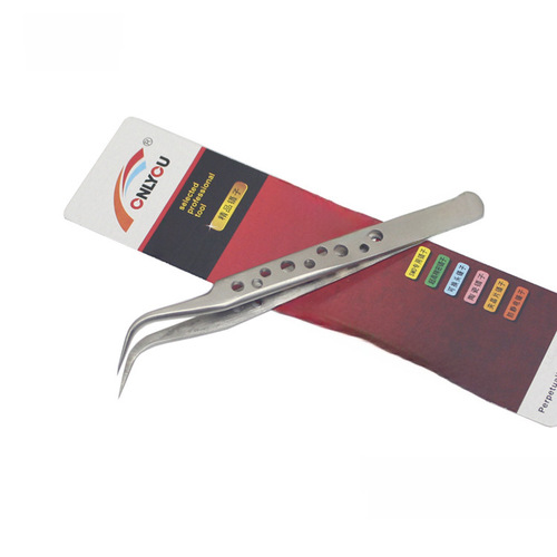 ONLYOU SS 34A 7-SA SR Premium Stainless Steel Sandpaper Tweezers with Hollow Anti-Slip and Anti-Magnetic Precision Tweezers