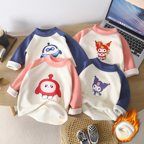Children's clothing winter  egg baby long sleeve T-shirt single top head-sleeve baby outfit for boys and girls