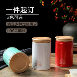 通用100克马口铁圆罐茶叶罐红茶绿茶散茶密封茶叶包装盒工厂现货