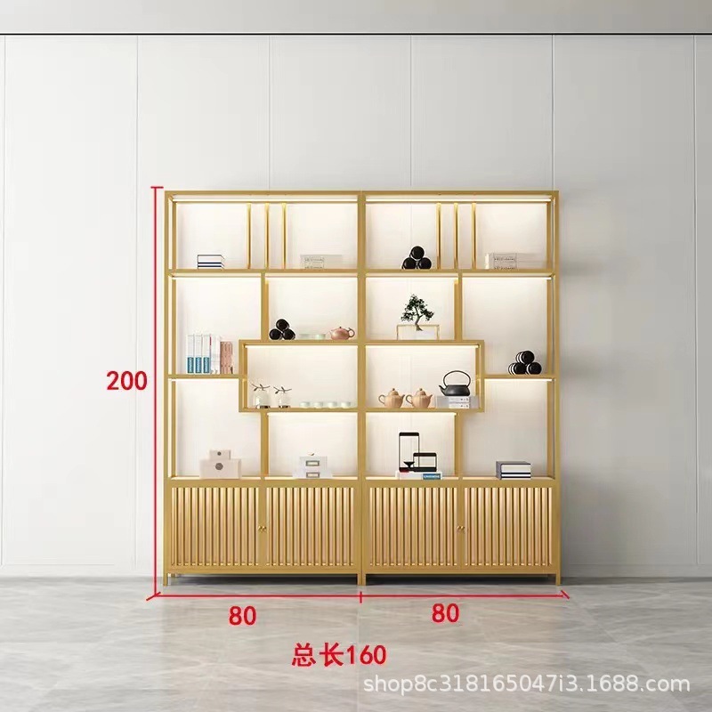 [골드] 조명 포함 2개 조합 160*30*200cm