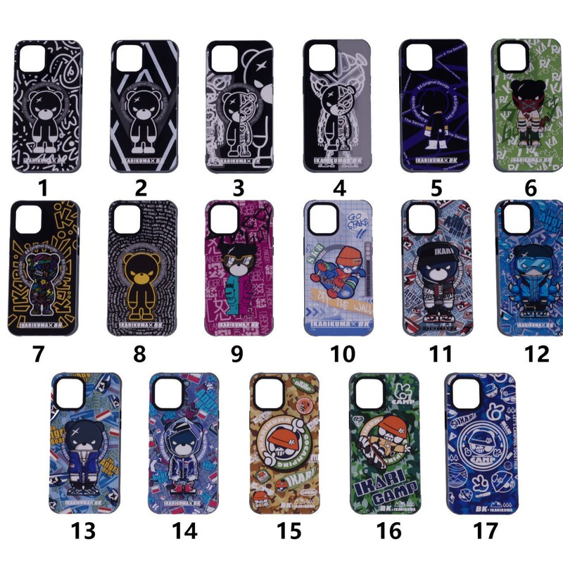 Bkbkbk Little Black Bear Suitable for iPhone 17 Pro Max Phone Case 16 Protective Cover Bk Bear Magnetic Imd Factory