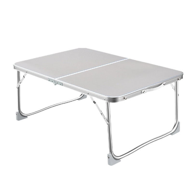 Aleación de aluminio mesa para computadora portátil cama mesa plegable de doble uso mesa perezosa dormitorio de estudiantes mesa de estudio fábrica al por mayor