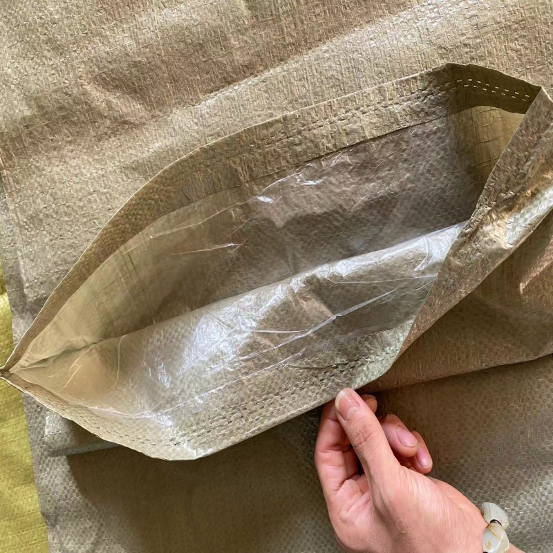 Gris de doble capa más bolsas de tejido de revestimiento de piel de serpiente cubierta de membrana interna logística de transporte expreso bolsa de almacenamiento de ropa fábrica directa