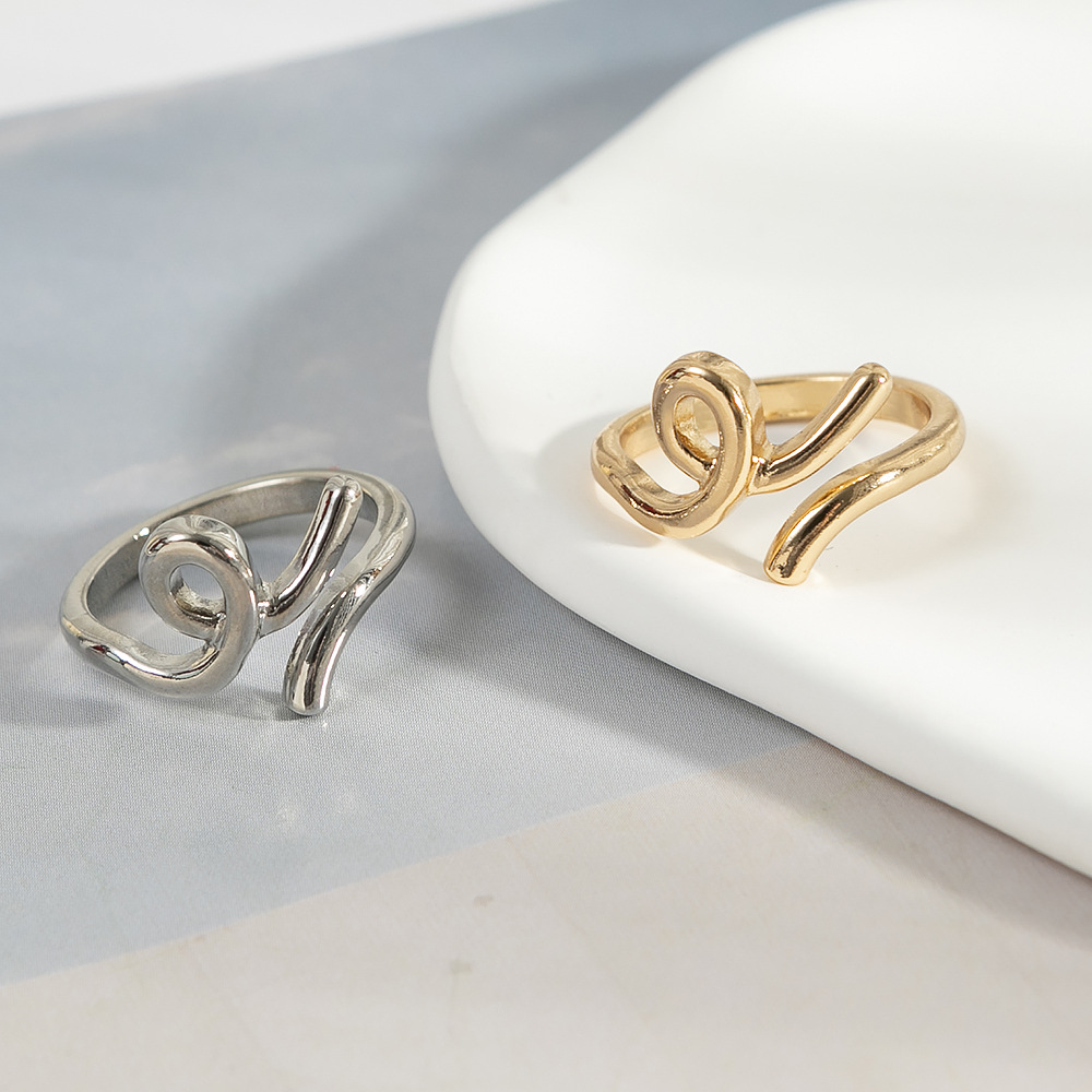 6g Weight Rings Classification Adjustable Ring Size 1 Piece Simple Style Geometric Metal Women's Rings