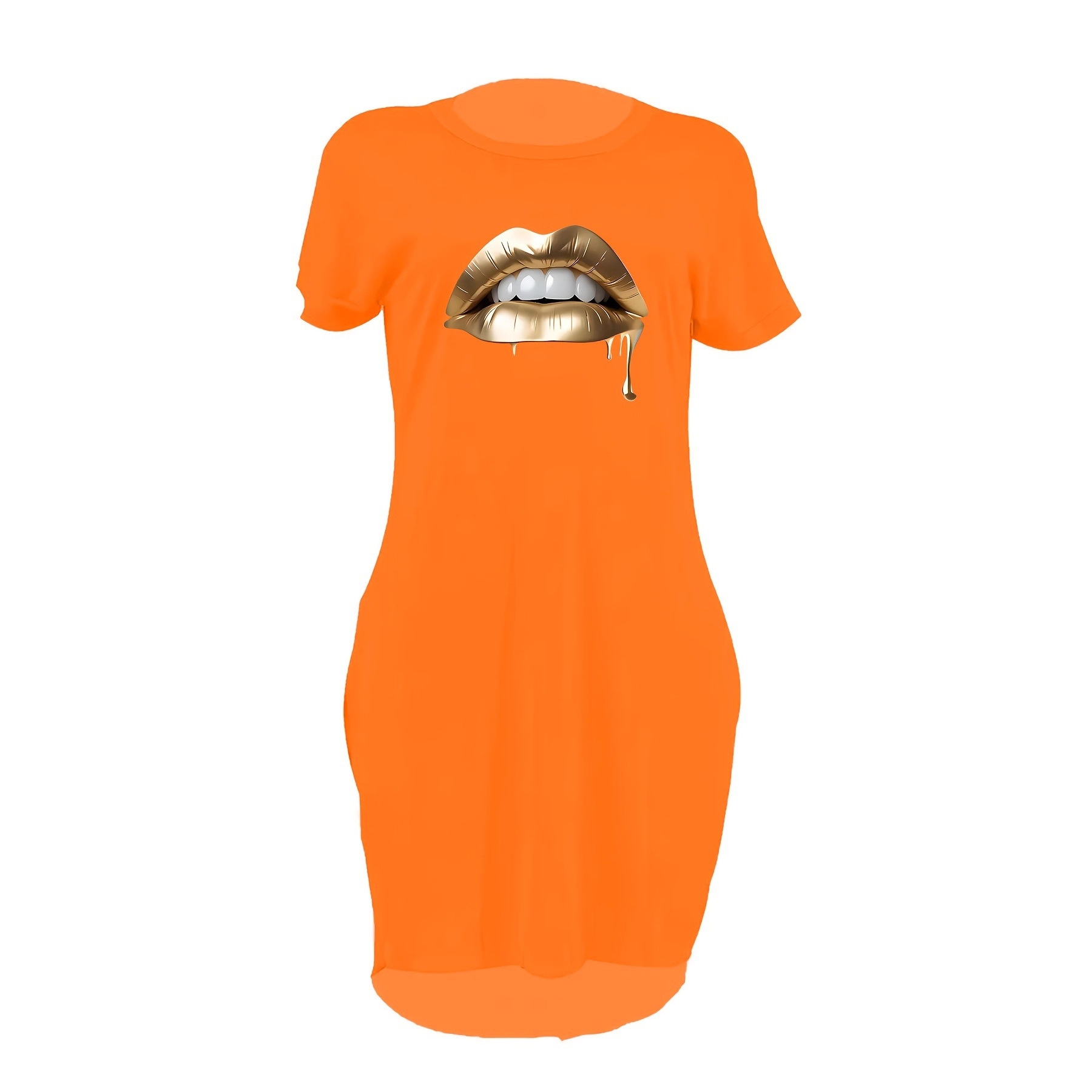 Women's Clothing Women's Batwing Sleeve Dress Irregular Style Shorter Front Longer Back With Pockets Hot Selling Short Dresses_ecoleips.com