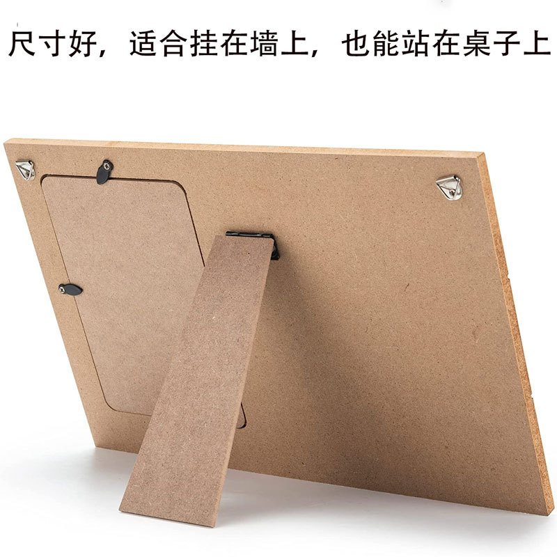 Marco de fotos de madera para mascotas Decoración de mesa creativa mesa de bebé colgante marco de fotos latido del corazón en forma de corazón bobinado