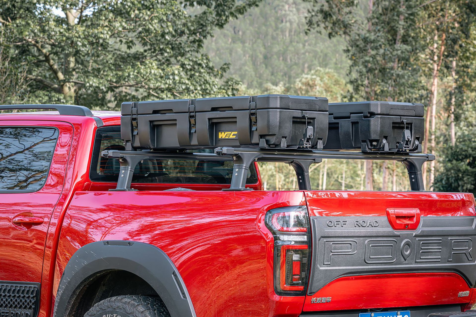WEC equipment box, roof luggage box, outdoor tactical box, off-road modification, camping universal storage box, organizer box
