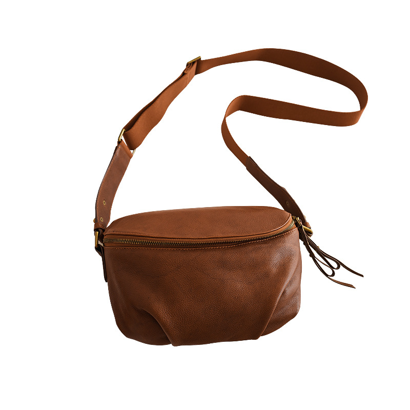 Saddle Bag Single Shoulder Crossbody Bag Niche Design Luxury Large Capacity Cloud Bag Genuine Leather Pleated Minimalist Women's Handbag - Thumbnail 5