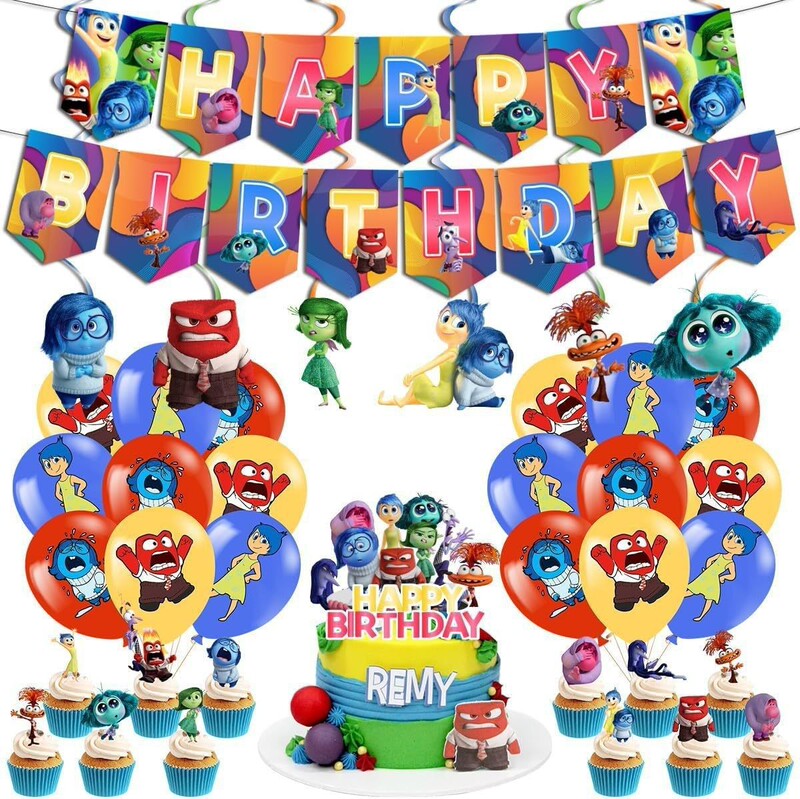 草莓主题生日快乐派对装饰套装生日拉旗蛋糕插旗螺旋派对用品装饰|undefined