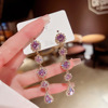 Silver needle, advanced small design earrings, silver 925 sample, internet celebrity, high-quality style, Korean style