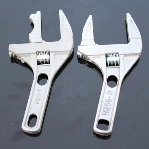 Large opening 6-68mm bathroom wrench multi-function tool short handle plumbing installation adjustable wrench
