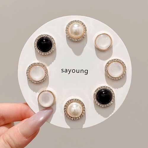 Traceless Neckline Anti-Flash Magnet Clasp to Fix Clothes Shirt Chest No Sew Button Magnetic Invisible Fastener Wholesale