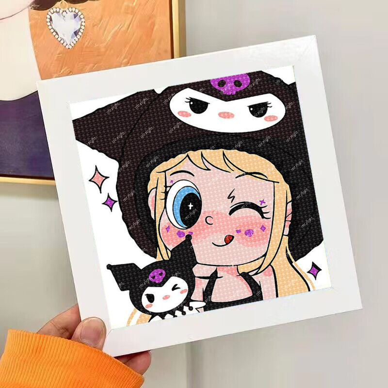 Nuevo dibujo de diamante infantil de labu diy pegatinas de diamante con marcos de fotos hechas a mano diy puzzle pegatinas de mampostería image 126