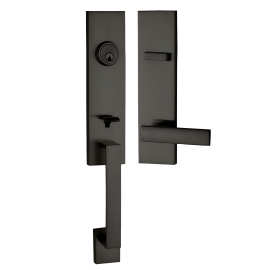 北美经典款入户门大拉手大面板锁分体门锁Front Door Handle Lock