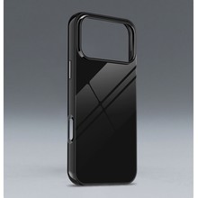 适用苹果17Pro亮面彩绘软壳素材iphone17黑色光面tpu手机壳果冻套