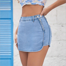 TC70223欧美亚马逊速卖通女式中腰牛仔裤裙半身裙辣妹包臀短裙