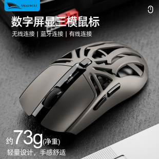 Smai Wolf RS8 Three-Mode Bluetooth Wireless Mouse Electric Competition Game Laptop Lightweight Chicken Eating LOL Universal