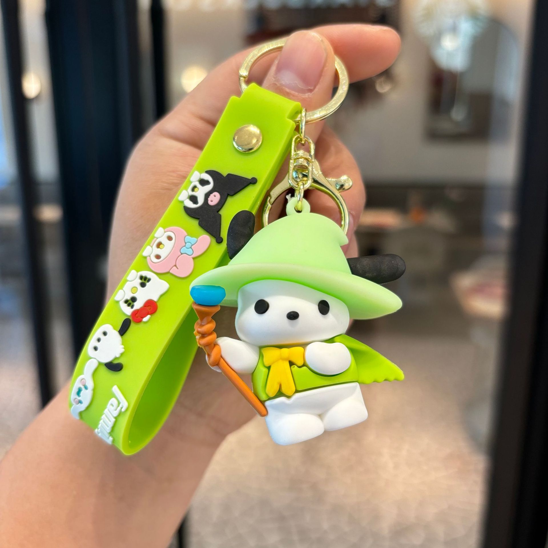 Llavero Sanrio transfronterizo Kulomi colgante de muñeca grande llavero de perro de orejas grandes máquina de captura de bebé pequeño lote de regalo