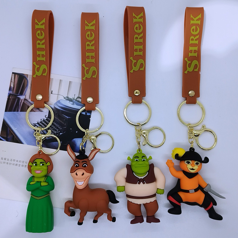 New Cross-border Creative Cartoon Monster Shrek Doll Keychain Pendant Bag Car Key Chain Accessories
