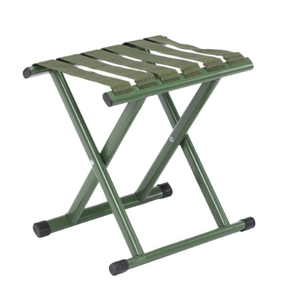 Little Mazar Folding Chair Folding Stool for Military Fan Metal Portable Outdoor Fishing Chair Small Bench Household Small Stool