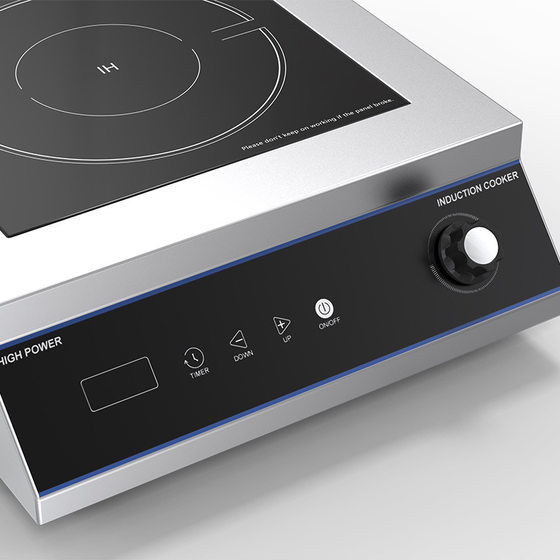 Commercial induction cooker plane 5000W stir-fry high-power restaurant dining table induction cooker 220V/110V general English