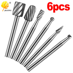 Coarse-toothed high-speed steel carbide rotating file Woodworking tools DIY root carving Grinding head Carving milling cutter