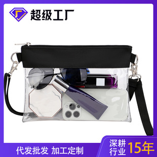 Factory New Transparent PVC Portable Shoulder Bag Summer Swimming Bag Fitness Bath Bag Waterproof Makeup Storage Bag