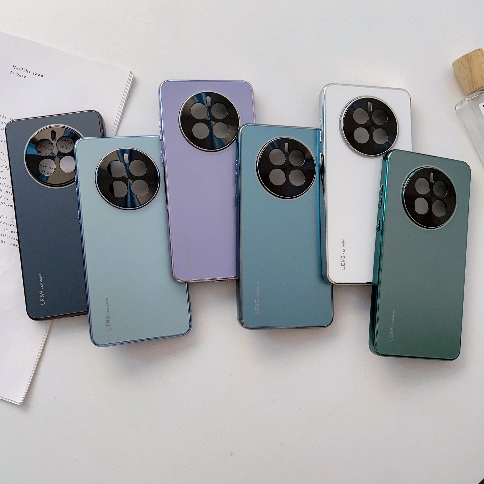 Applicable Huawei Mate50/Mate50Pro frosted glass electroplating…