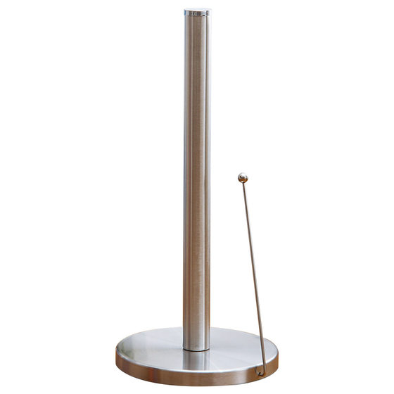 Cross-border Stainless Steel Kitchen Tissue Rack Desktop Standing Punch-free Tissue Storage Rack Hand Paper Roll Stand