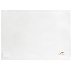 得力5588透明拉鏈袋A4辦公文件資料PP磨砂檔案袋學生防水試卷袋