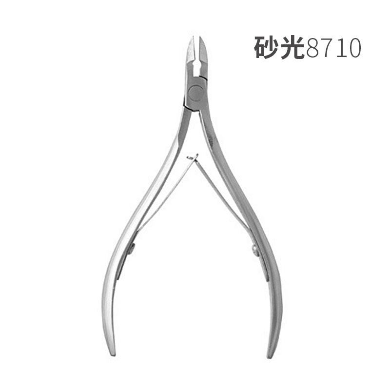 Factory Wholesale 8710 Cuticle Nipper Manicure Dead Skin Clipper Double Fork Beauty Pliers Exfoliating Skin Barbed Nail Care Tools