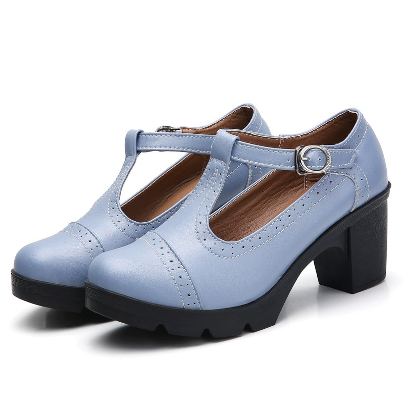 Женская обувь с круглой головой