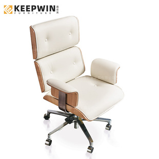 Cross-border Factory Exclusive Leather Ergonomic Chair Household Rotating Lifting Computer Chair Business Backrest Boss Chair