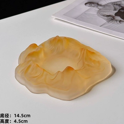 in the living room, stylish | Car ashtray - iceberg-ashtray-matte-yellow