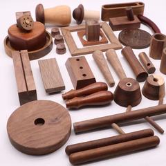 工場直売黒胡桃木造工芸品胡桃木ベース創意工芸置物実木家庭部品