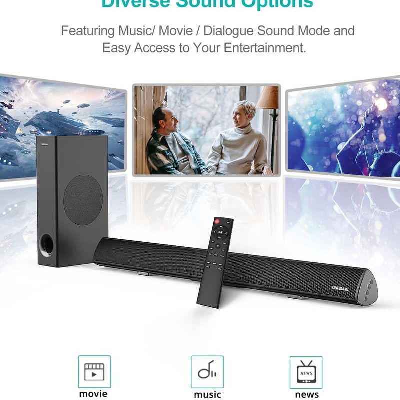 エコー壁soundbarバーテレビスピーカー無線ホームシアター120W大出力音覇bluetooth音|undefined