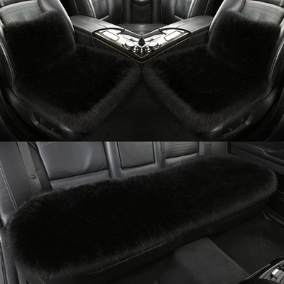 Wool pad Long Wool Single-Piece Car Universal - black-deluxe-edition