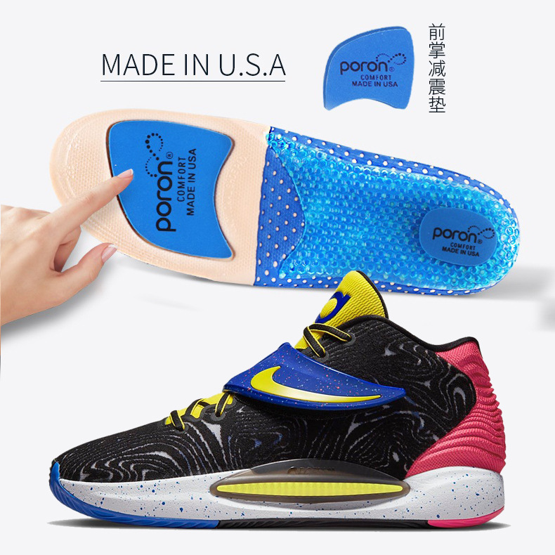 Sports Insoles for Men and Women Cushioning Shock Absorption Sweat Absorption Deodorant Breathable Lightweight Comfortable Arch High Elastic Support Basketball Military Training