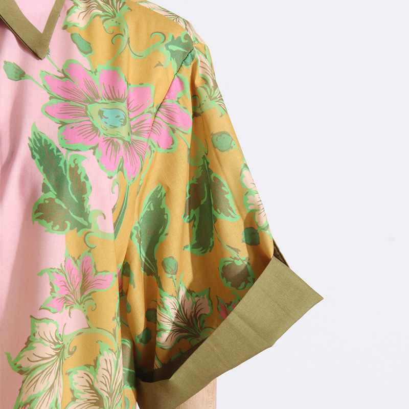 Summer Unique Print Design Shirt Top Casual Shorts Suit Women Two Piece Suit 10 Summer Unique Print Design Shirt Top Casual Shorts Suit Women Two Piece Suit