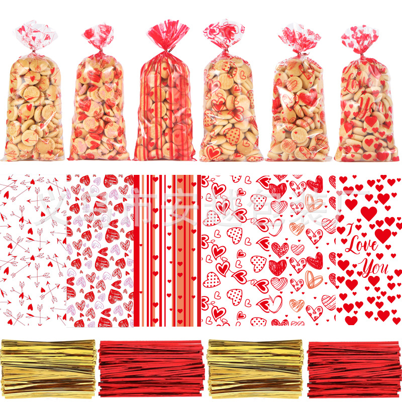 Nueva bolsa de embalaje OPP bolsa de Acción de Gracias amante de Navidad solo día Festival bolsa de celofán bolsa de caramelo bolsa de regalo de vacaciones